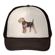 Airedale Terrier Cap Mesh Hats