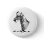 Airedale Terrier Charcoal Button
