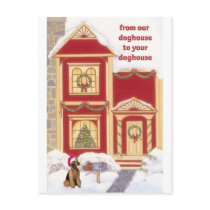 Airedale terrier Christmas Card Post Card