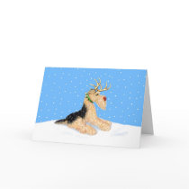 Airedale Terrier Christmas Dale Deer