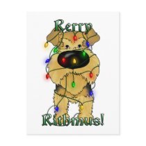 Airedale Terrier Christmas Lights Post Cards