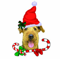 Airedale Terrier Christmas Ornament Photo Sculpture