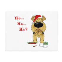 Airedale Terrier Christmas Post Card