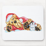 Airedale Terrier Christmas Waiting for Santa