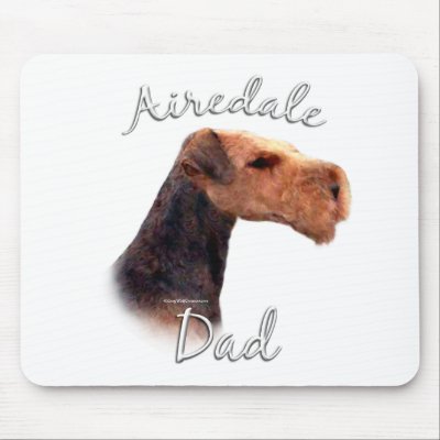 Airedale Terrier Dad 2 Mouse Pads by GreyWolfCreation