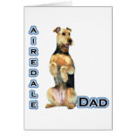 Airedale Terrier Dad 4 Greeting Cards