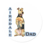 Airedale Terrier Dad 4 - Sticker
