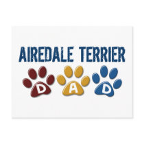 AIREDALE TERRIER DAD Paw Print