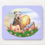 Airedale Terrier Easter Surprise Mouse Pads