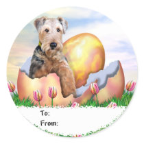 Airedale Terrier Easter Surprise