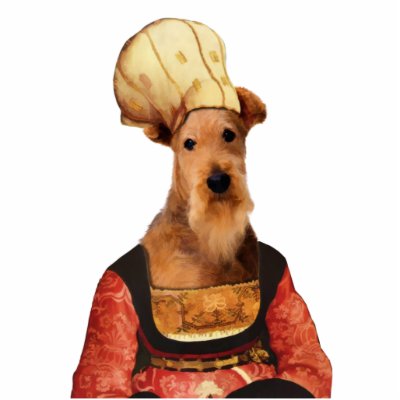 Airedale Terrier Flemish Lady Photo Sculpture by podencobg