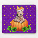 Airedale Terrier Halloween Dale-O-Lantern Mousepads