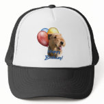 Airedale Terrier Happy Birthday Balloon Mesh Hats