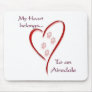 Airedale Terrier Heart Belongs Mouse Pads