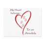 Airedale Terrier Heart Belongs Post Card