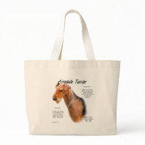 Airedale Terrier History Design Tote Bag