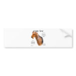 Airedale Terrier History Design bumper stickers