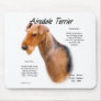 Airedale Terrier History Design Mousepads