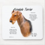 Airedale Terrier History Design mousepads