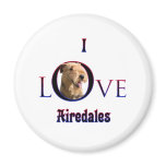 Airedale Terrier I Love Fridge Magnets