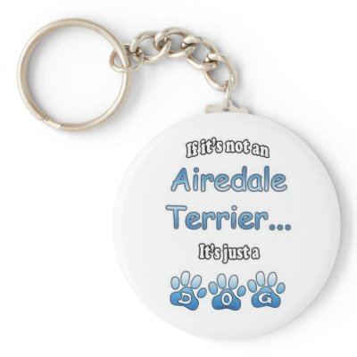 Airedale Terrier Keychain by GreyWolfCreation
