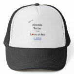 Airedale Terrier Lick Design Trucker Hats