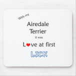 Airedale Terrier Lick Design Mouse Pads