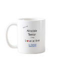 Airedale Terrier Lick Design mugs