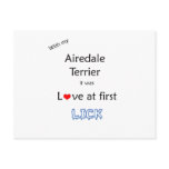 Airedale Terrier Lick Design postcards