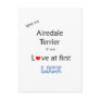 Airedale Terrier Lick Design Post Card