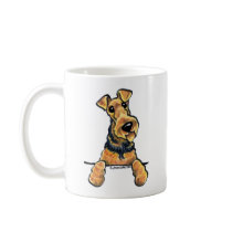 Airedale Terrier Line Art Coffee Mug