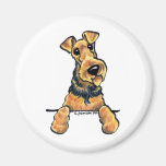 Airedale Terrier Line Art Refrigerator Magnet