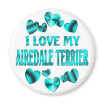 AIREDALE TERRIER Love Fridge Magnet
