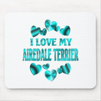 AIREDALE TERRIER Love Mouse Pads