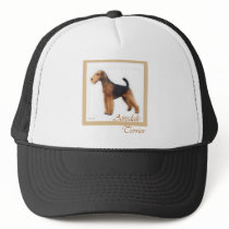 Airedale Terrier Lovers Art Hats
