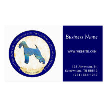 Airedale Terrier Medallion Business Cards