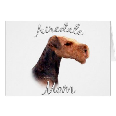 Airedale Terrier Mum 2 Cards by GreyWolfCreation