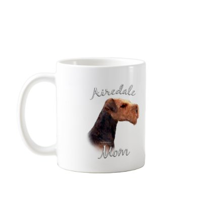 Airedale Terrier Mum 2 Mug by GreyWolfCreation