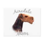 Airedale Terrier Mum 2 postcards