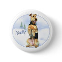 Airedale Terrier Noel - Button