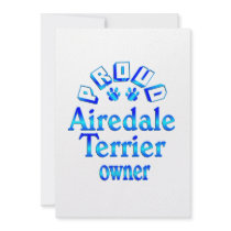 Airedale Terrier Owner Personalized Announcements