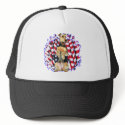 Airedale Terrier Patriot hats