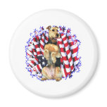 Airedale Terrier Patriot Fridge Magnet