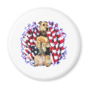 Airedale Terrier Patriot magnets