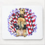Airedale Terrier Patriot Mouse Mats