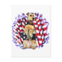 Airedale Terrier Patriot postcards
