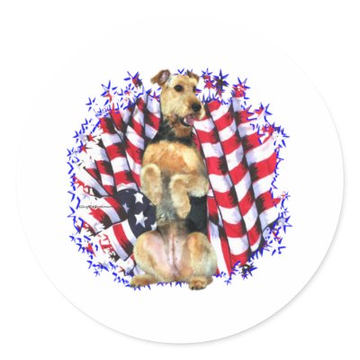 Airedale Terrier Patriot by GreyWolfCreation