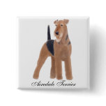 Airedale Terrier Pin buttons