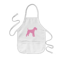 Airedale Terrier (pink) Aprons
