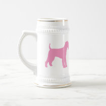 Airedale Terrier (pink) Mugs